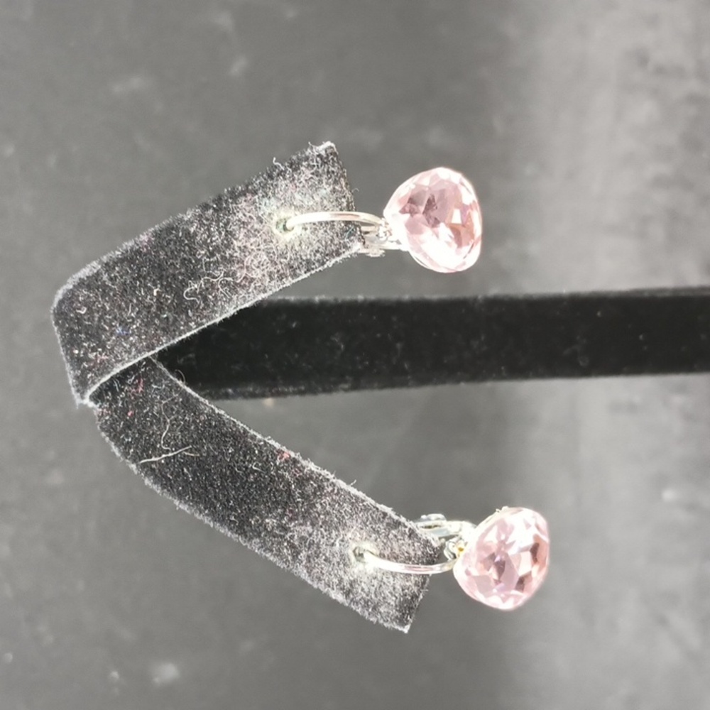 Kids Pink Teardrop Shaped Lever Back Earrings